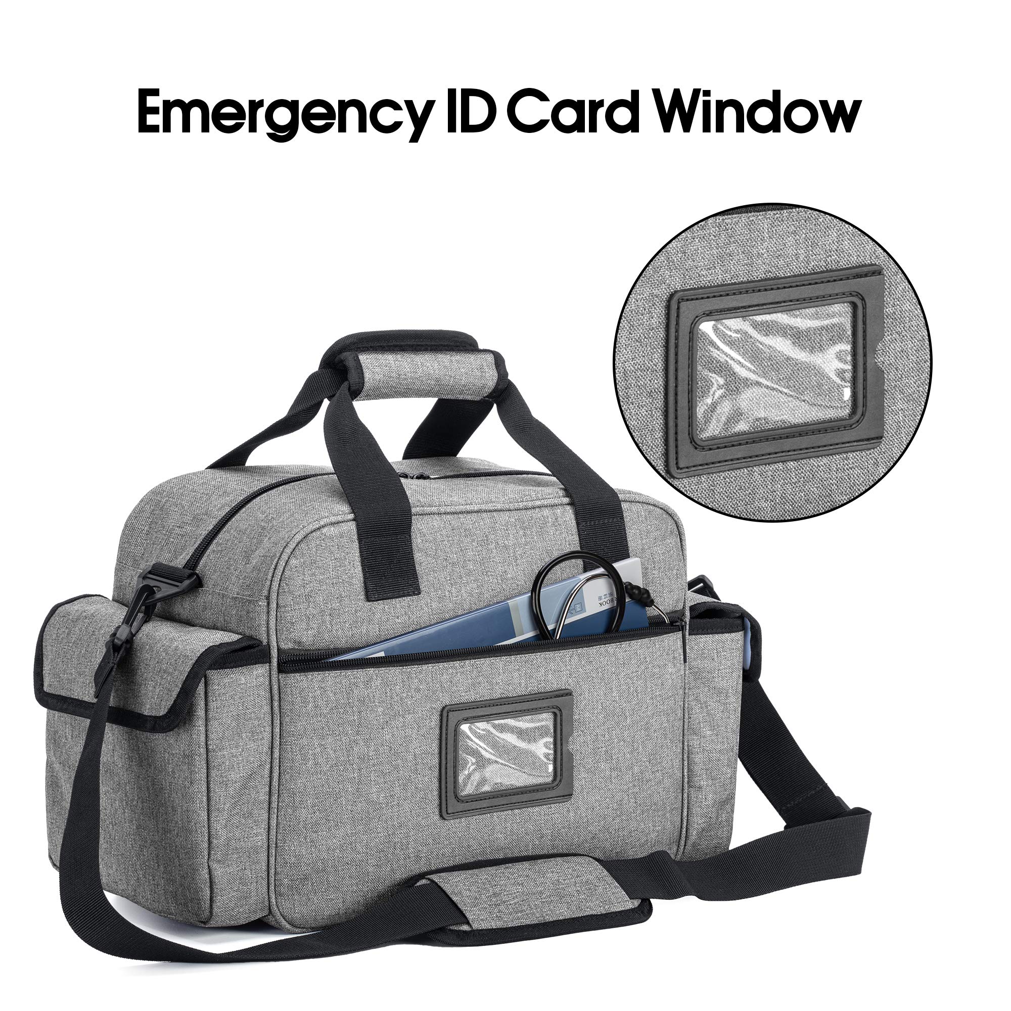 Trunab nurse bag removable shoulder strap provides comfortable, adjustable carrying.