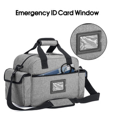 Trunab nurse bag removable shoulder strap provides comfortable, adjustable carrying.