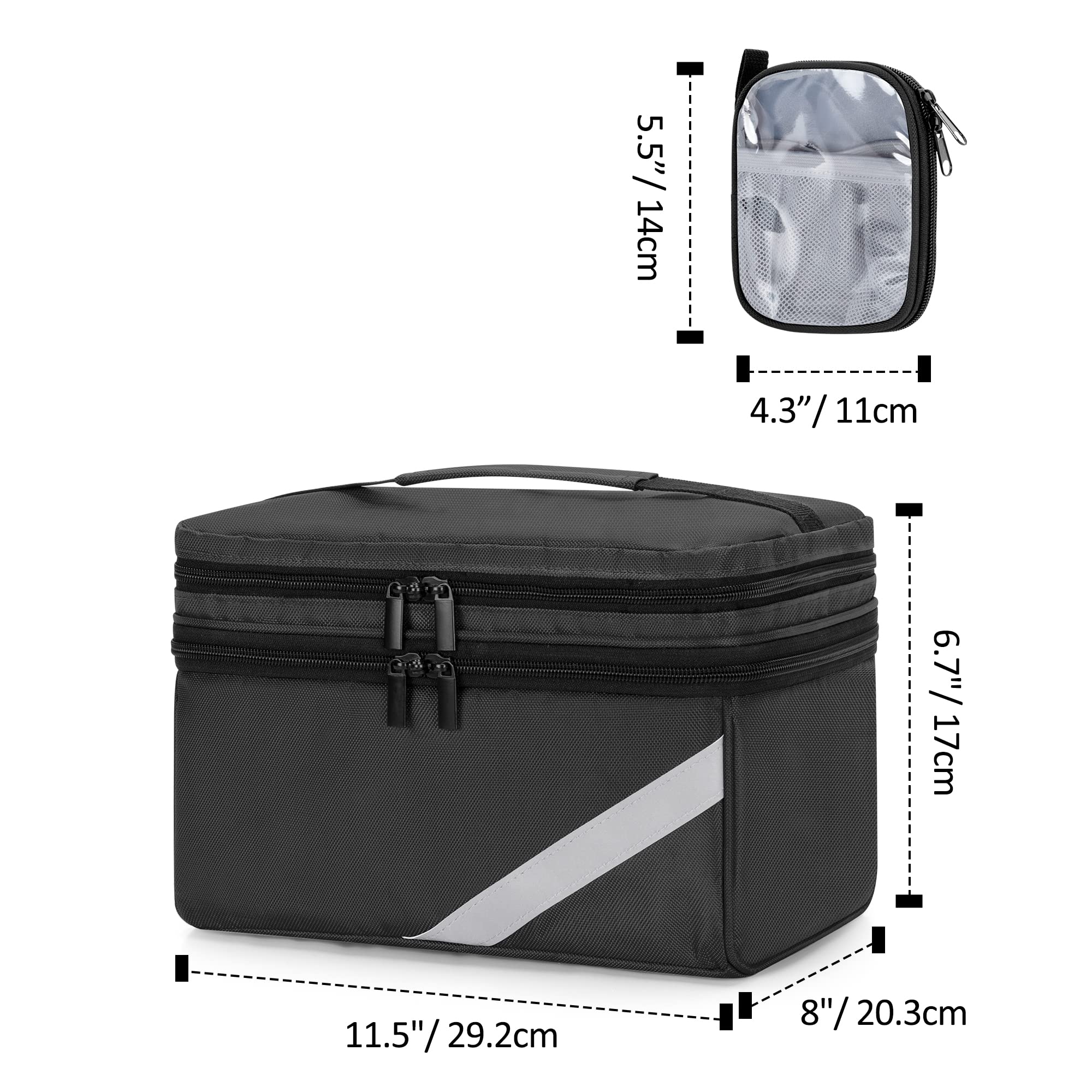 Trunab transparent pouch for quick inspection of precious supplies.