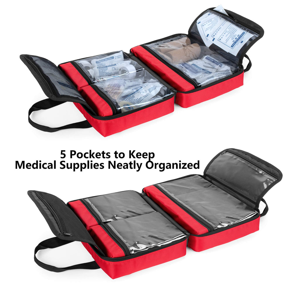 Trunab trauma bag interior pockets for organized essentials.