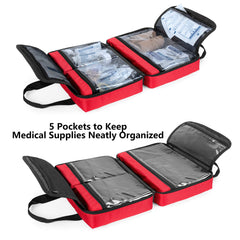 Trunab trauma bag interior pockets for organized essentials.