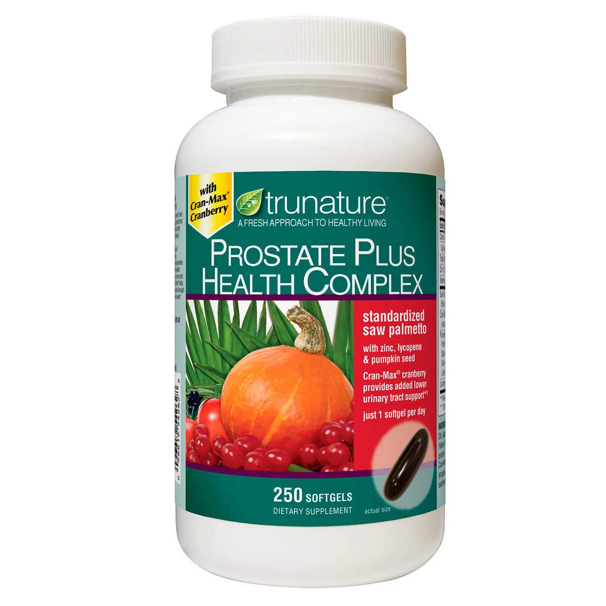 TruNature Prostate Health Complex bottle cap for easy daily wellness support.