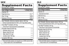 TruNature Prostate Health Complex bottle label shows ingredients for urinary support.