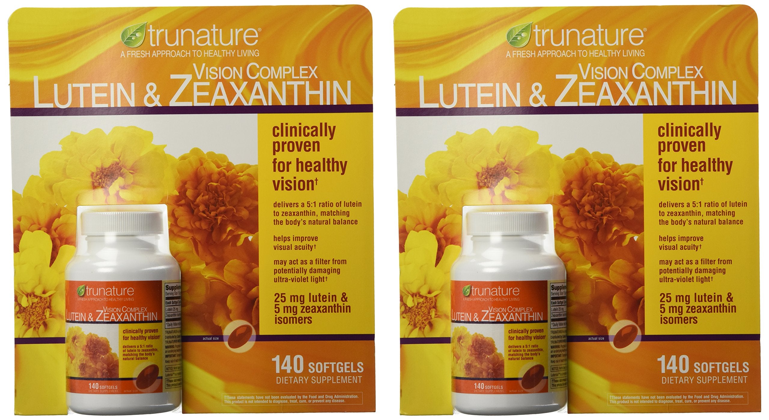 TruNature Vision Complex bottle front showcases the label for daily eye support