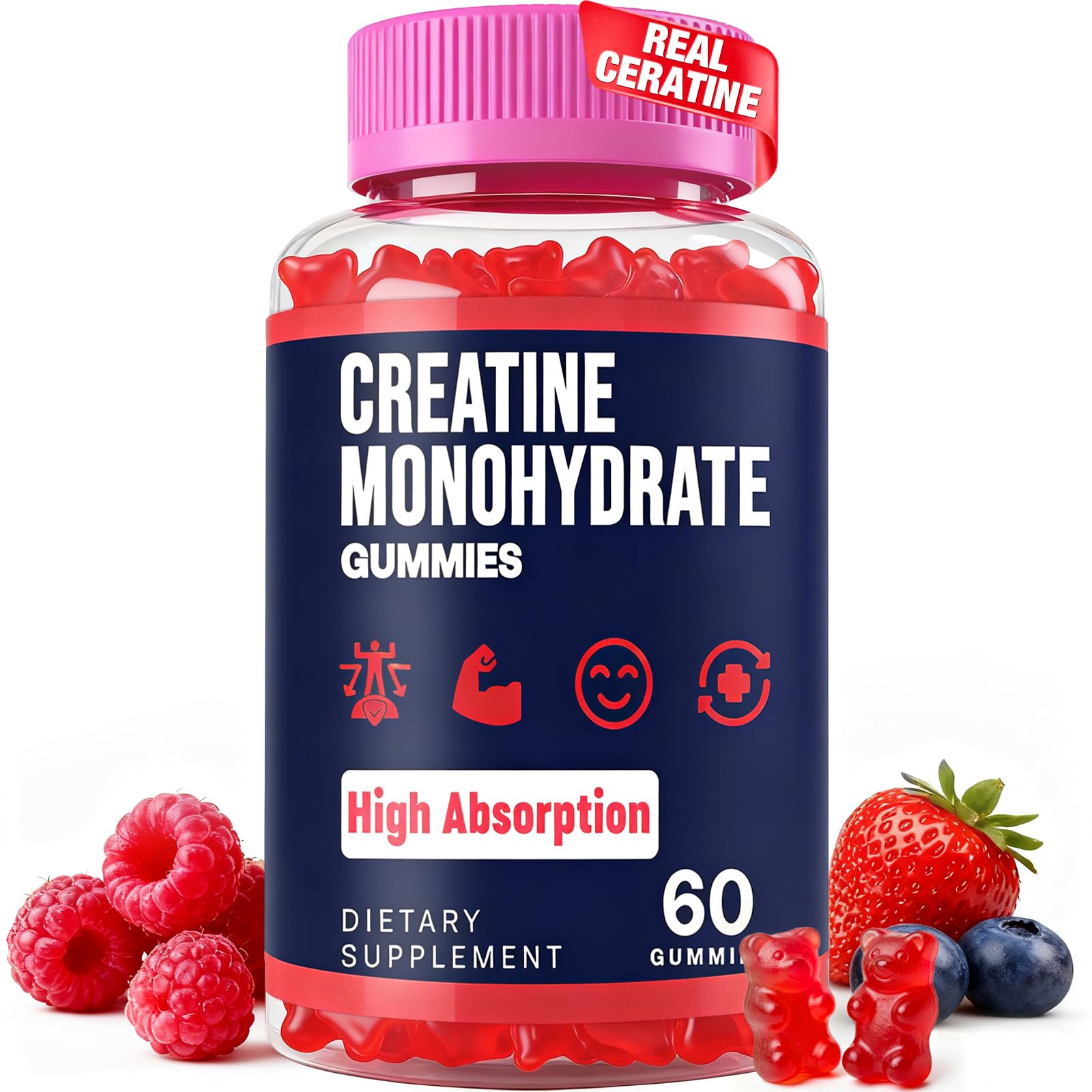 Trupretty Creatine Monohydrate Gummies pack shot for convenient pre-workout option