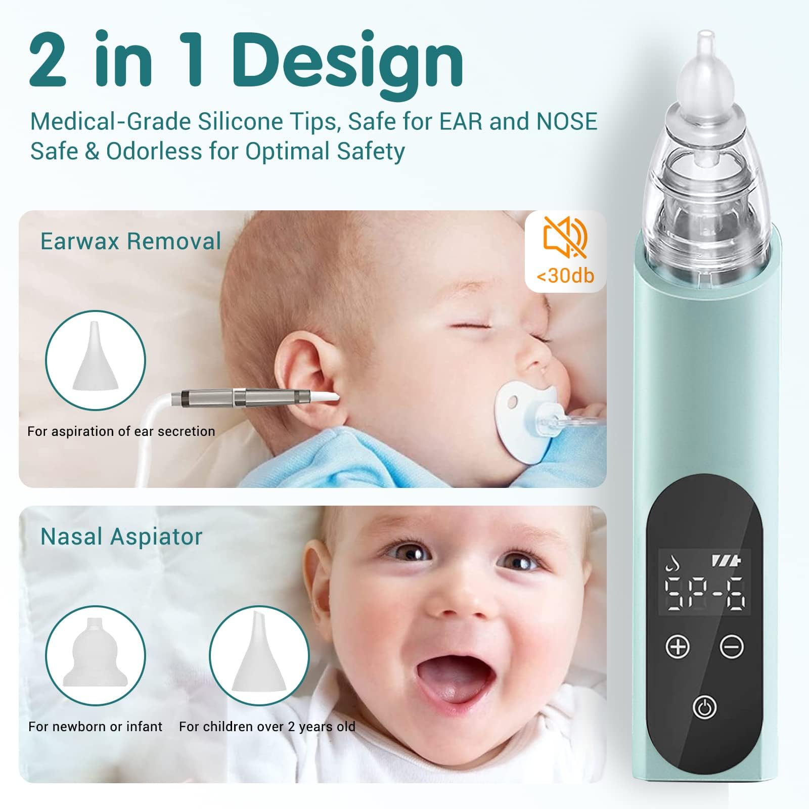 TRUSTV ear-spoon-and-tips-set shown for hygienic maintenance and replacements.