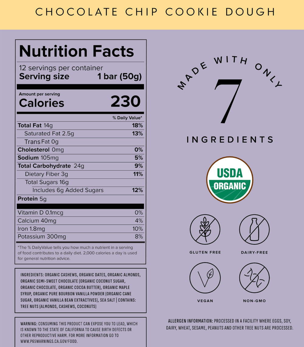 Truvani bar individually wrapped for portable snacking