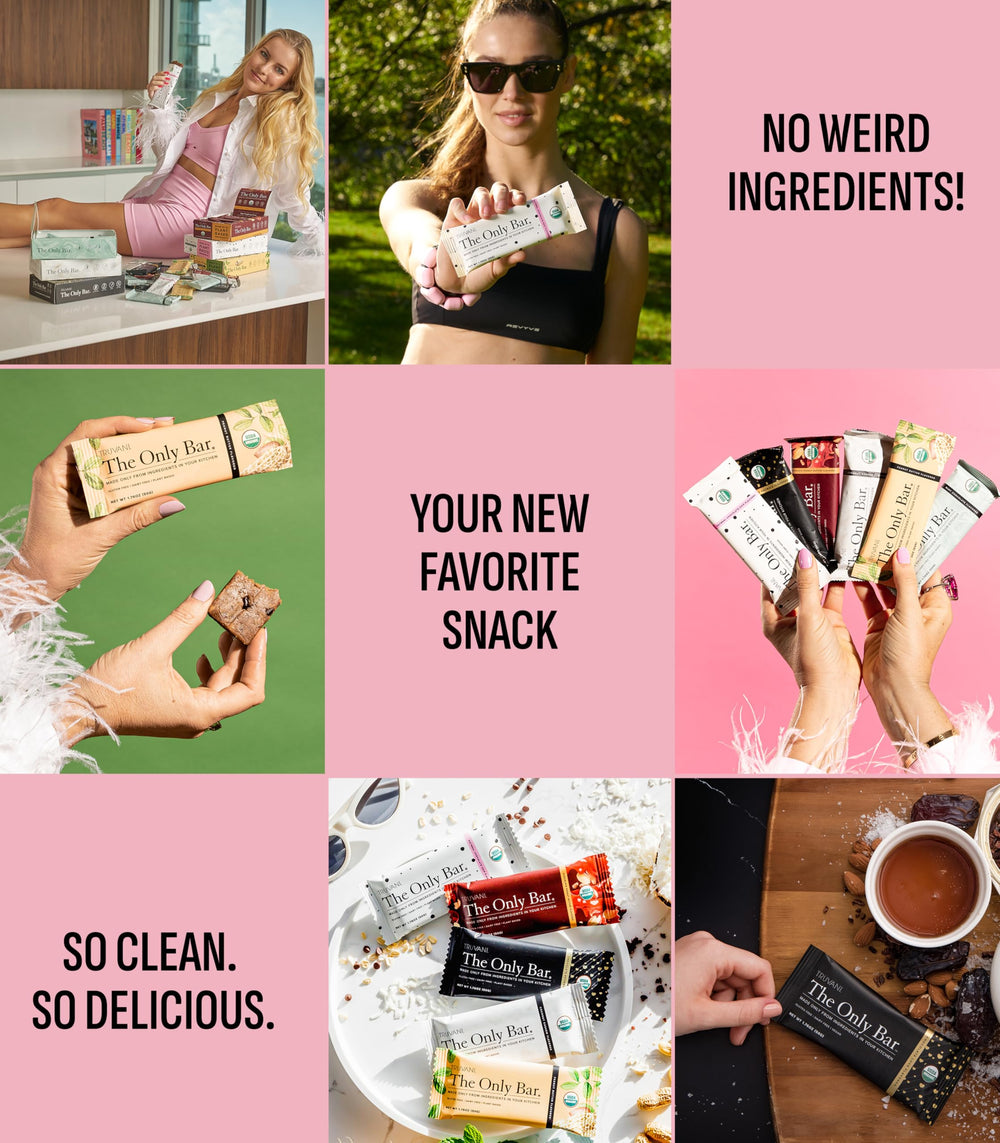 Nutrition facts revealing protein and calories for the Truvani bar