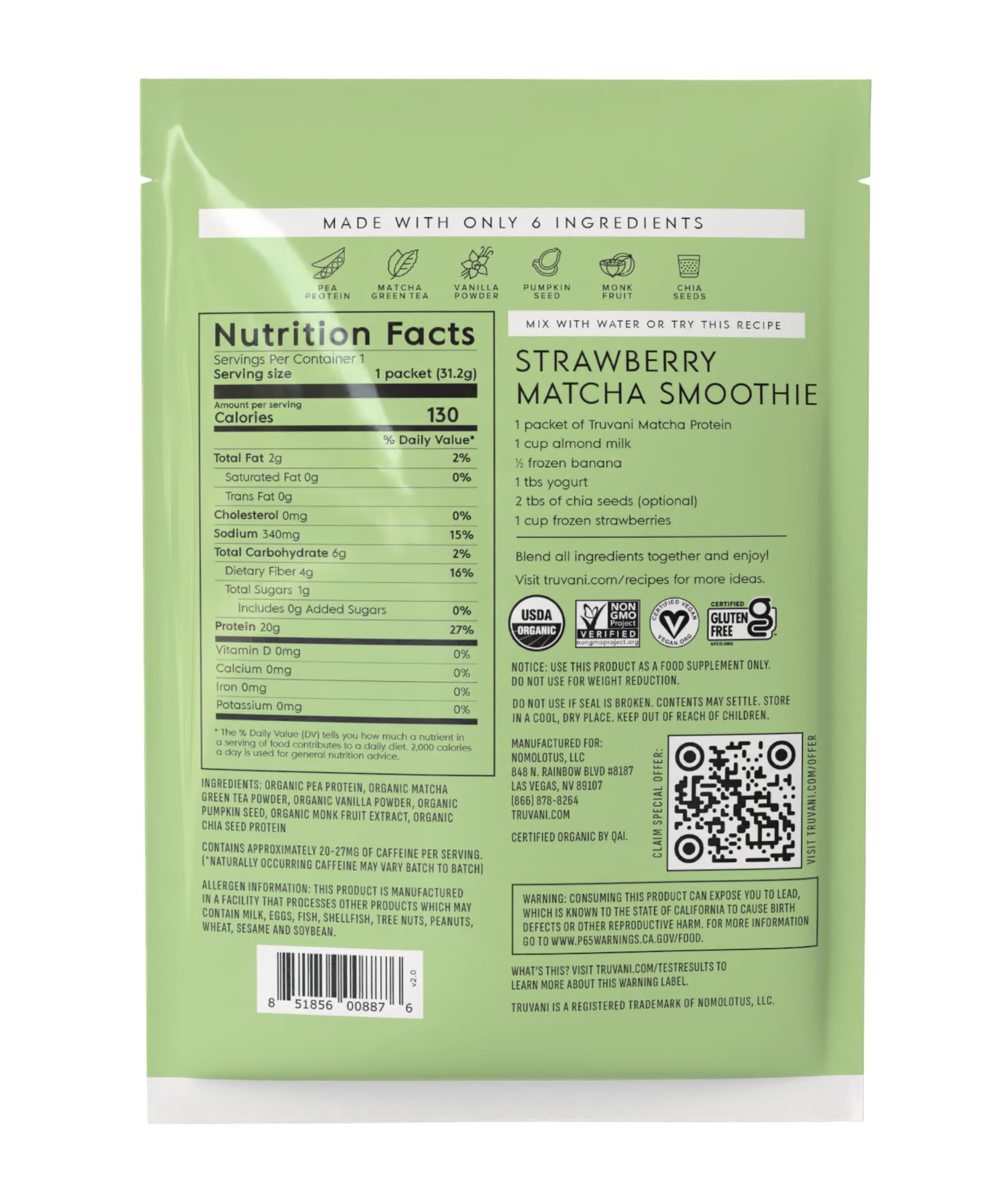 Truvani keto-friendly protein powder poured into a shaker