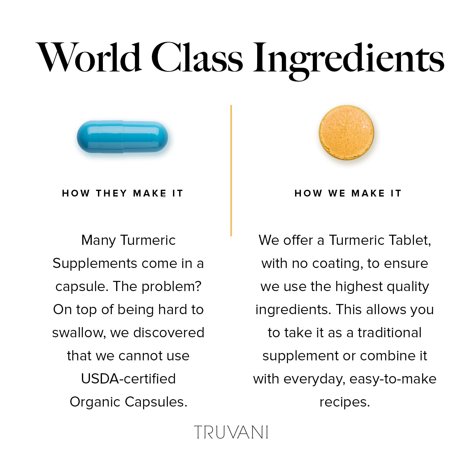 Truvani organic certifications label signals USDA Organic and clean ingredient standards.