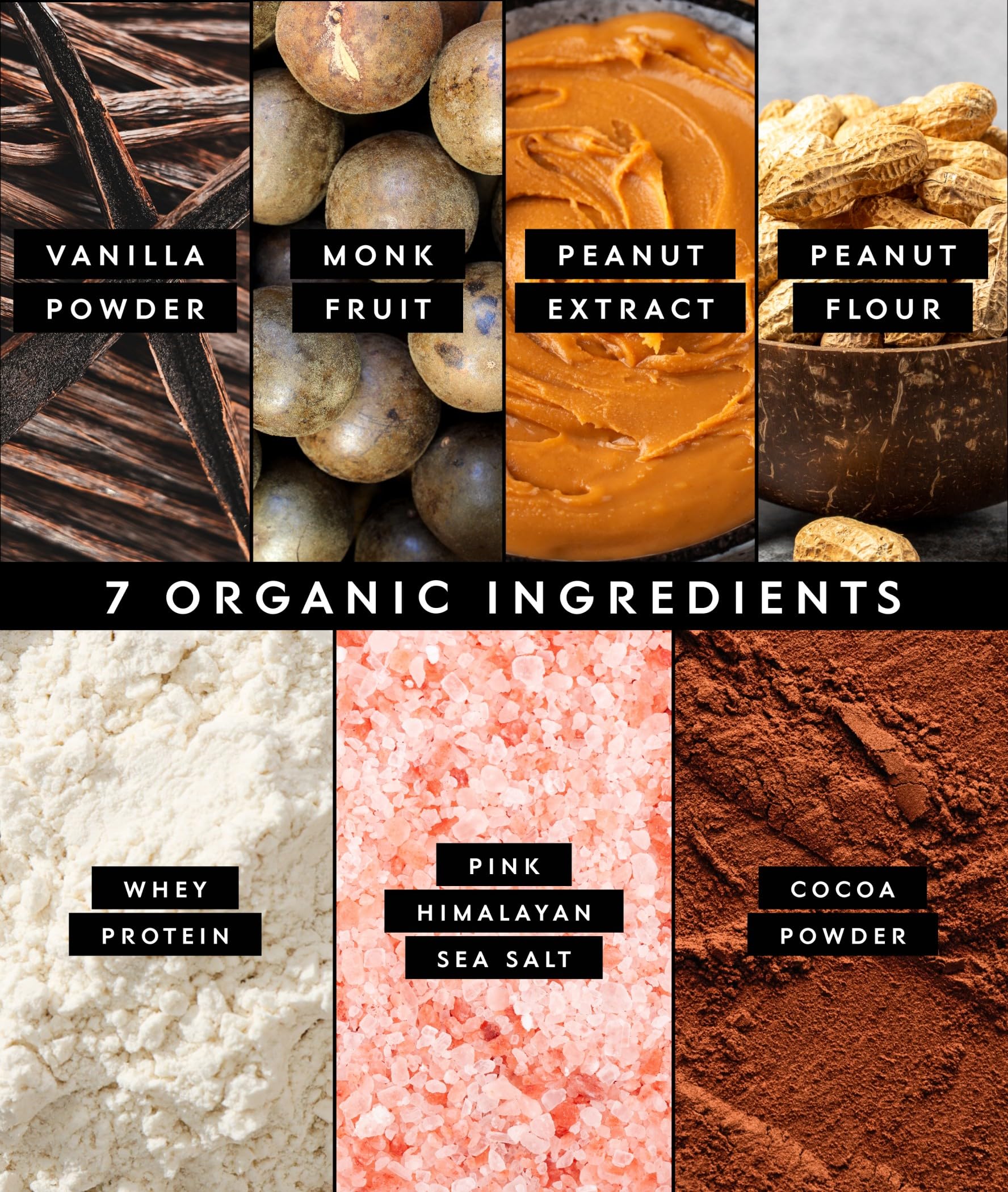 Organic ingredients like cocoa and peanut flour powering real flavor in Truvani whey