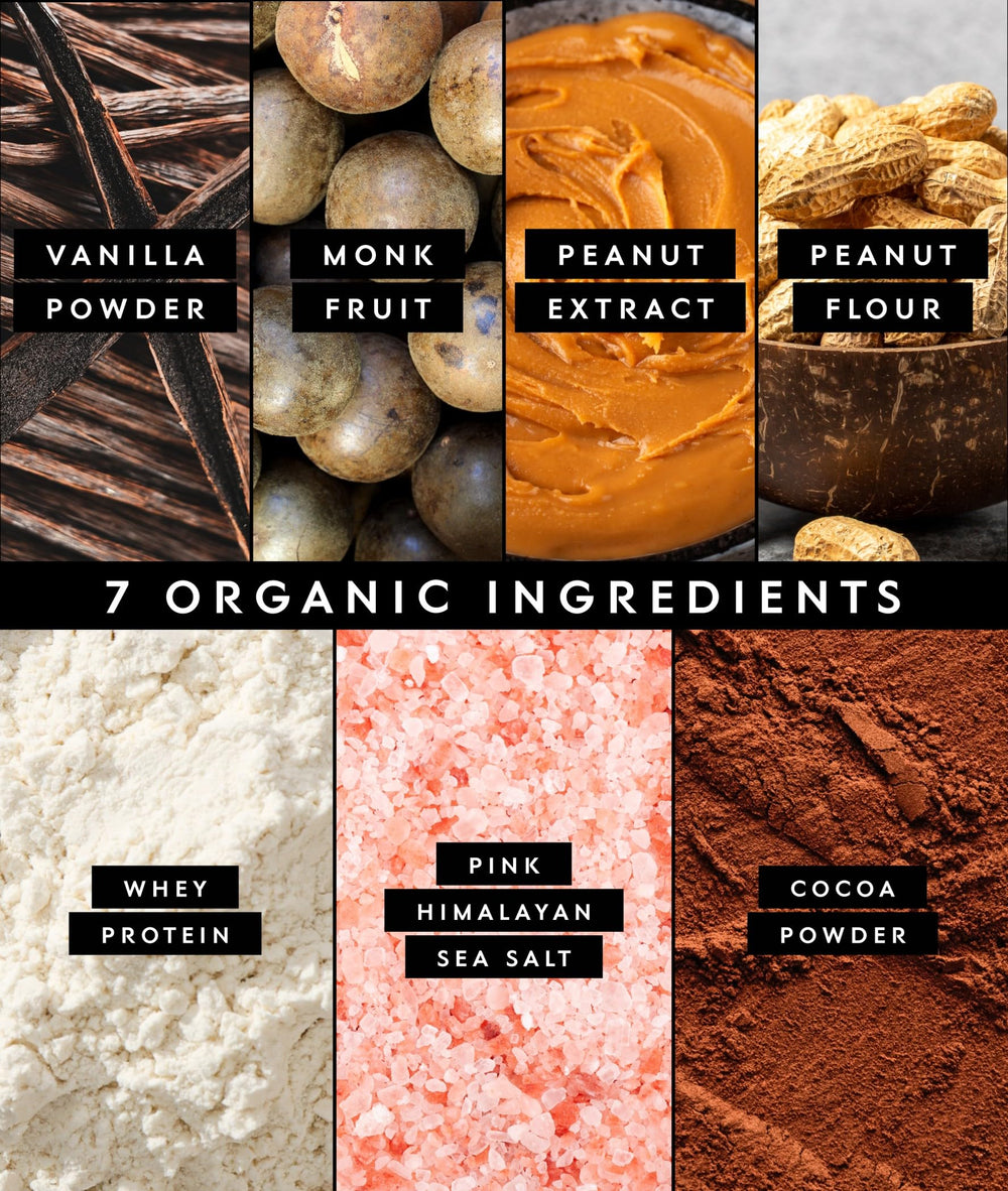 Organic ingredients like cocoa and peanut flour powering real flavor in Truvani whey
