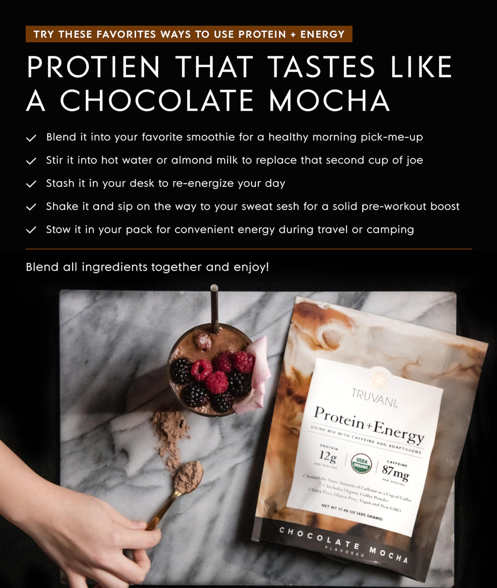 USDA Organic seal on Truvani powder signals quality and organic commitment.