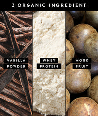 Truvani protein shake in glass demonstrates smooth vanilla flavor for tasty smoothies.