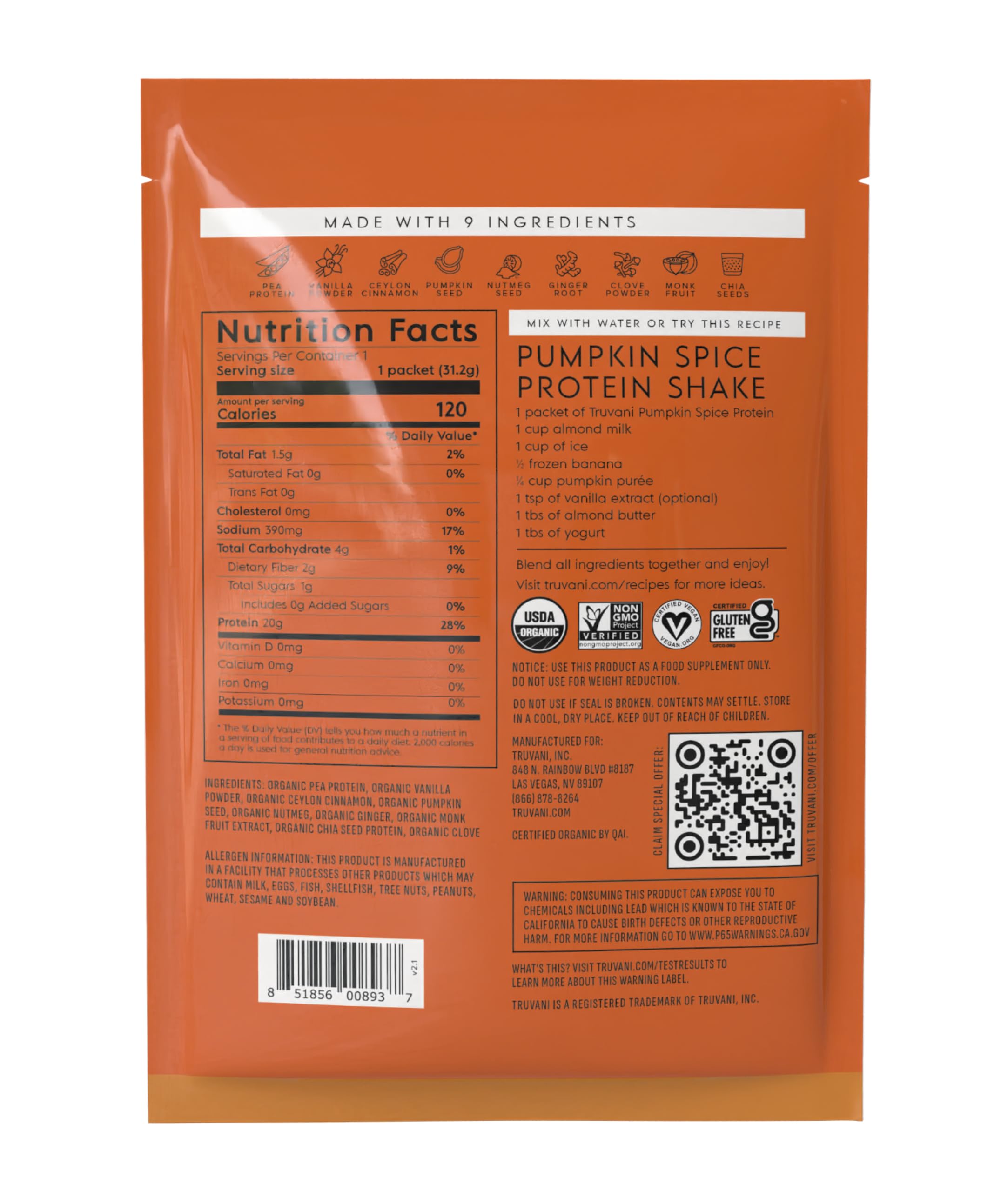 Dissolving Truvani vegan pea protein in water yields a smooth, non-grainy texture