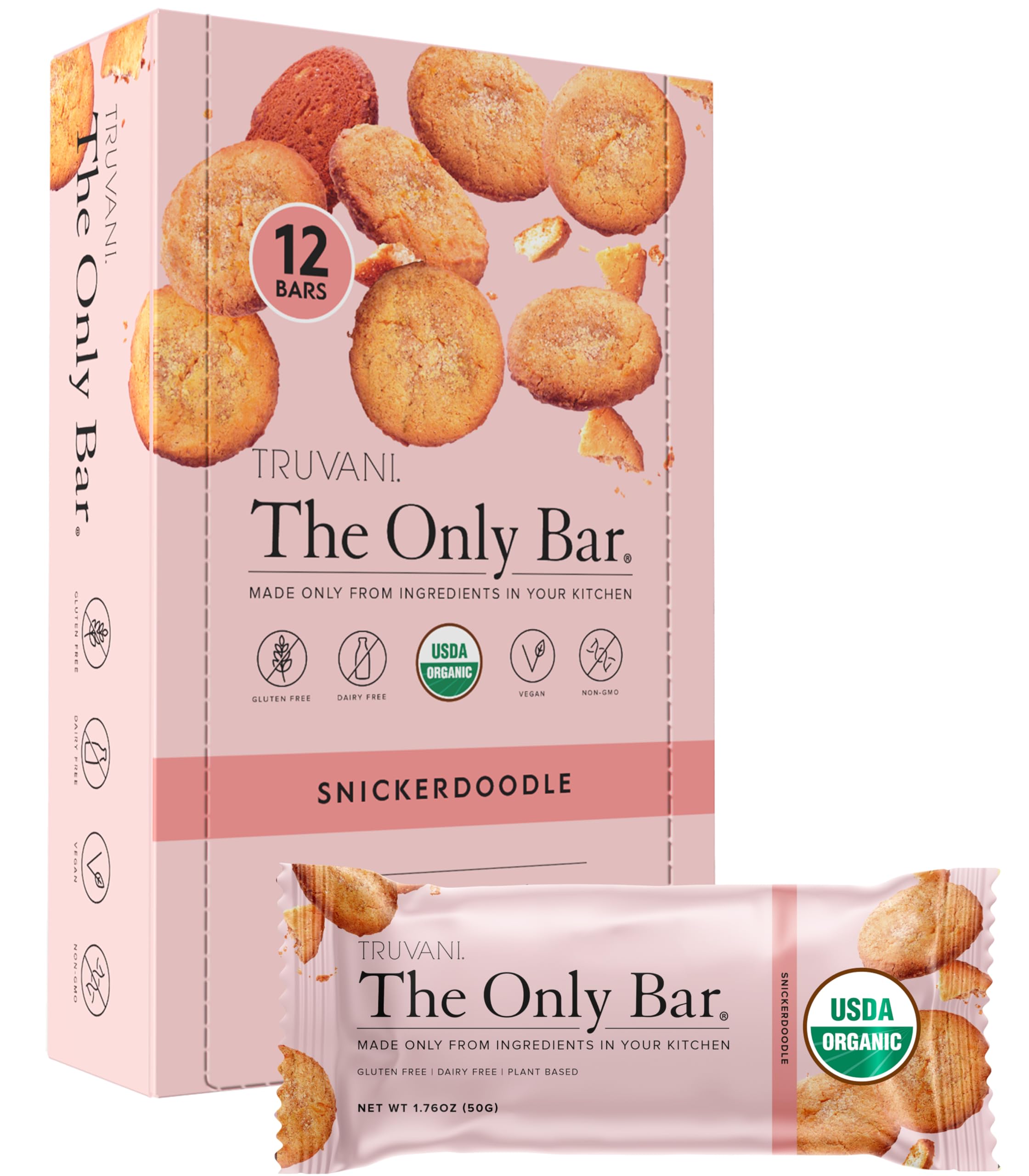 Individually wrapped bars ready for lunchboxes and travels.