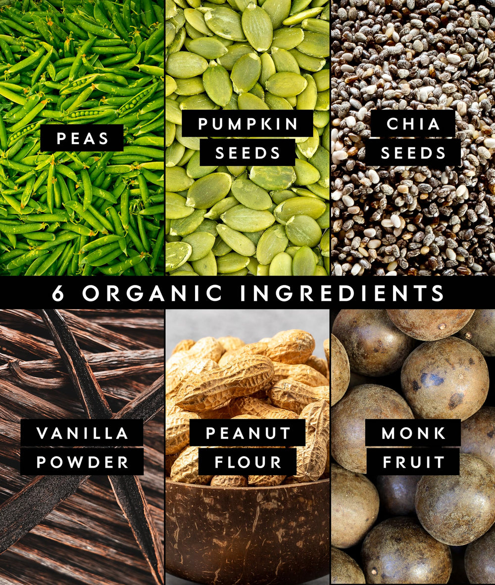 Truvani USDA Organic label indicating a clean, transparent vegan protein.