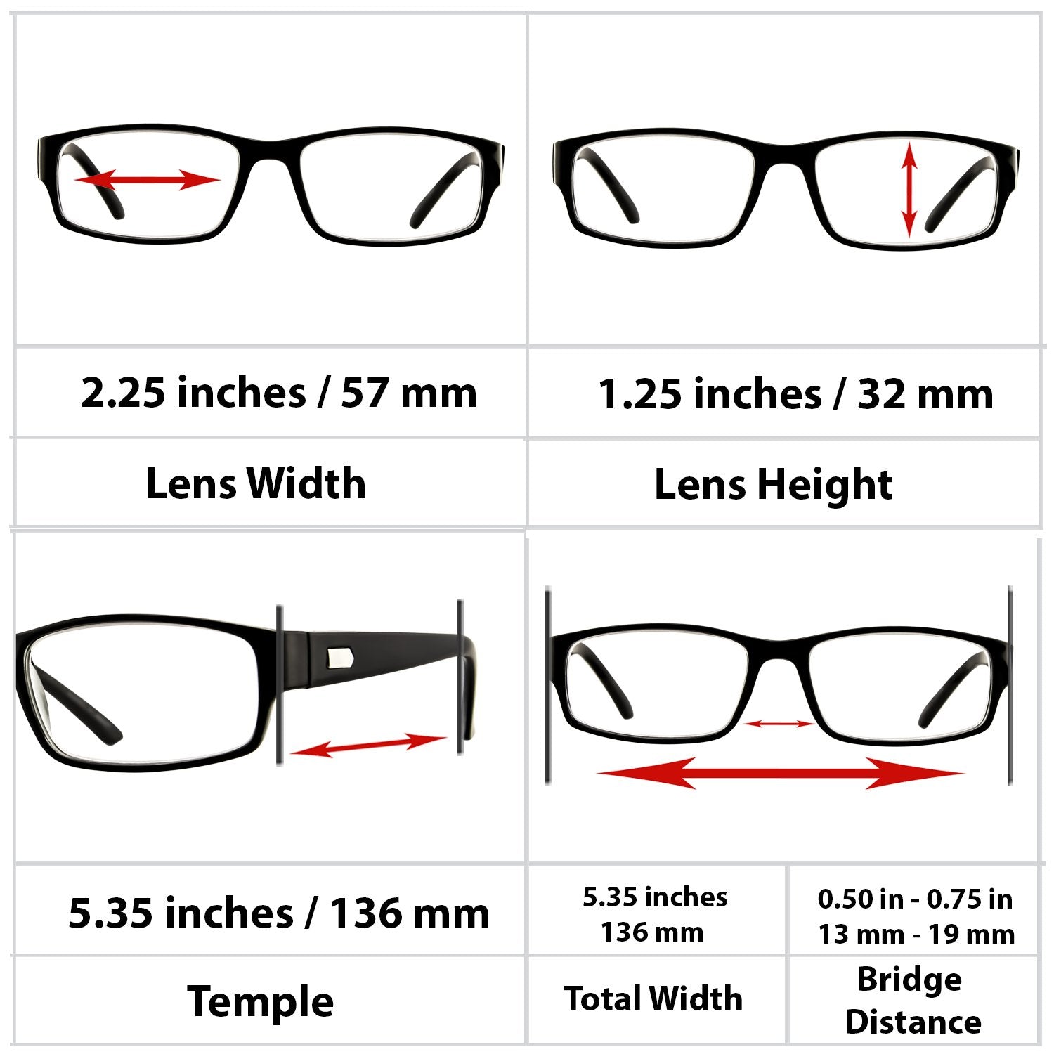 TruVision Readers 9504H ultra-light frame designed for lightweight daily wear.