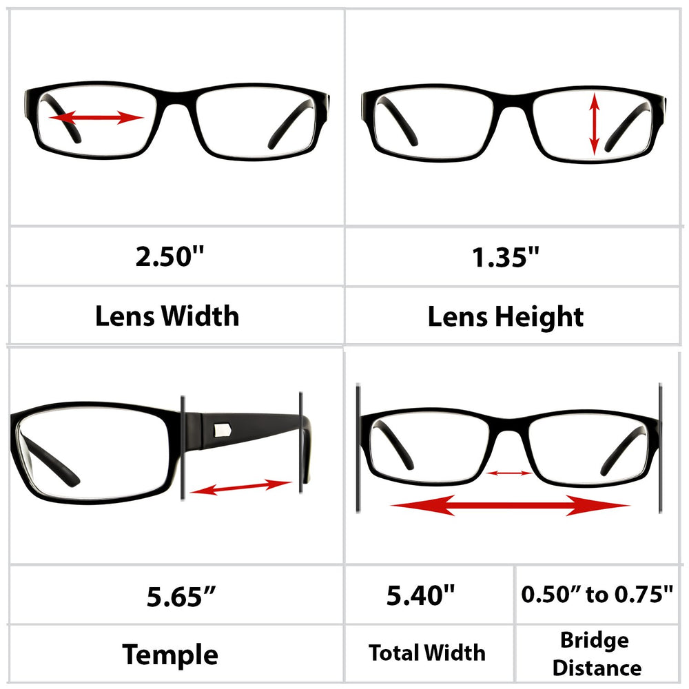 TruVision Readers 9504H anti-reflective lens closeup for crisp reading.