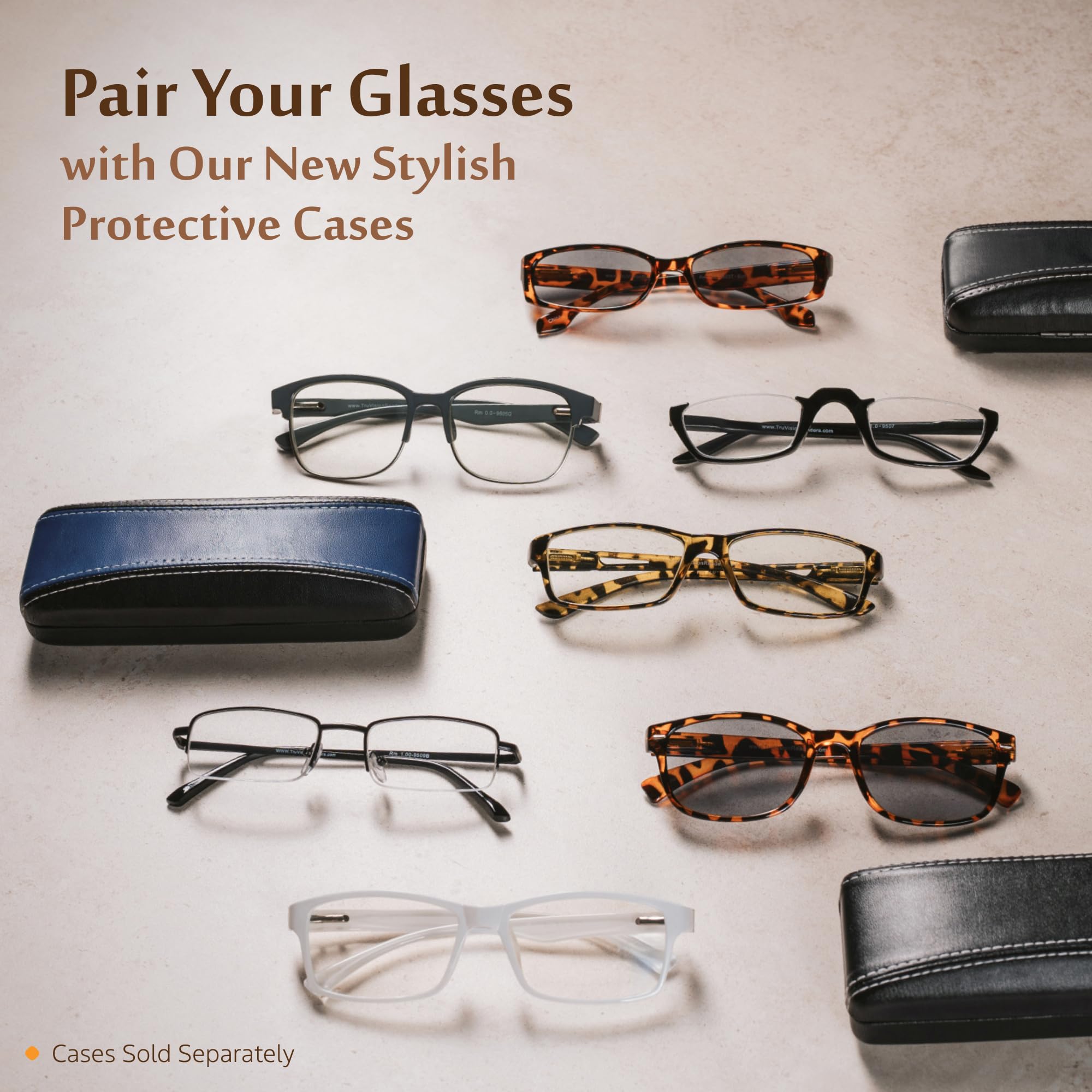 TruVision Readers anti-reflective lenses reduce glare for comfortable screen time.