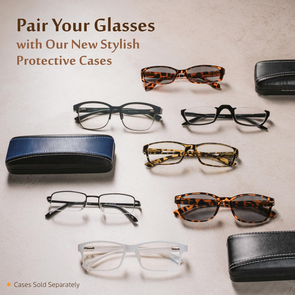 TruVision Readers anti-reflective lenses reduce glare for comfortable screen time.