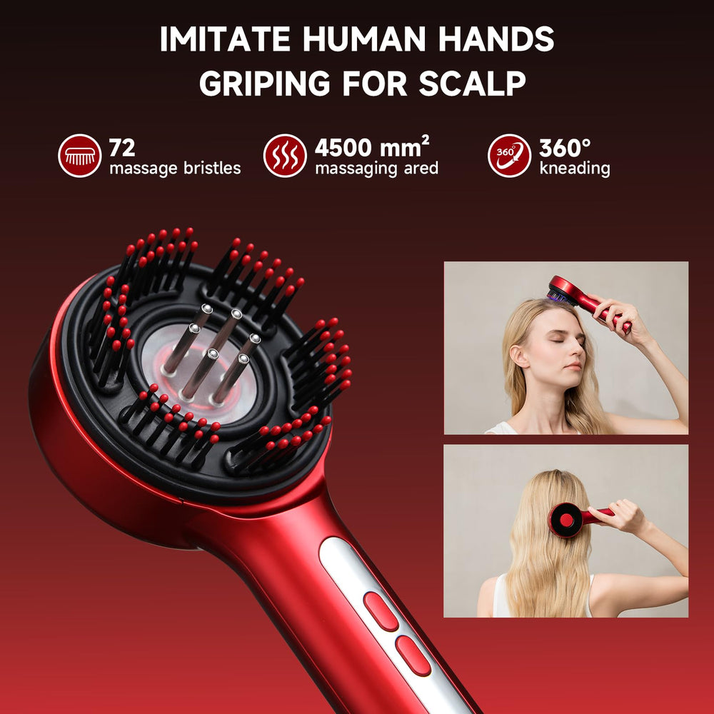 Trvtve hair oil applicator with roller-balls for even distribution.
