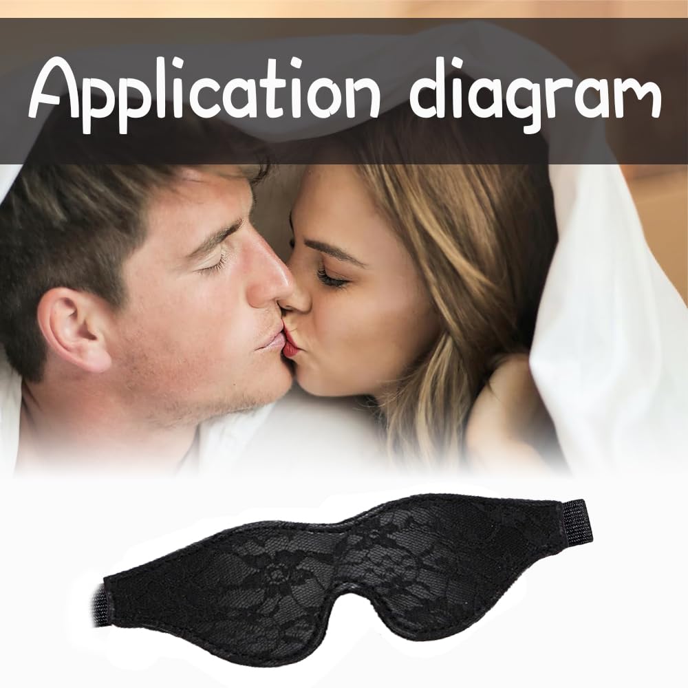 Ttdesefu silk blindfold with lace design ideal Valentine’s Day gift