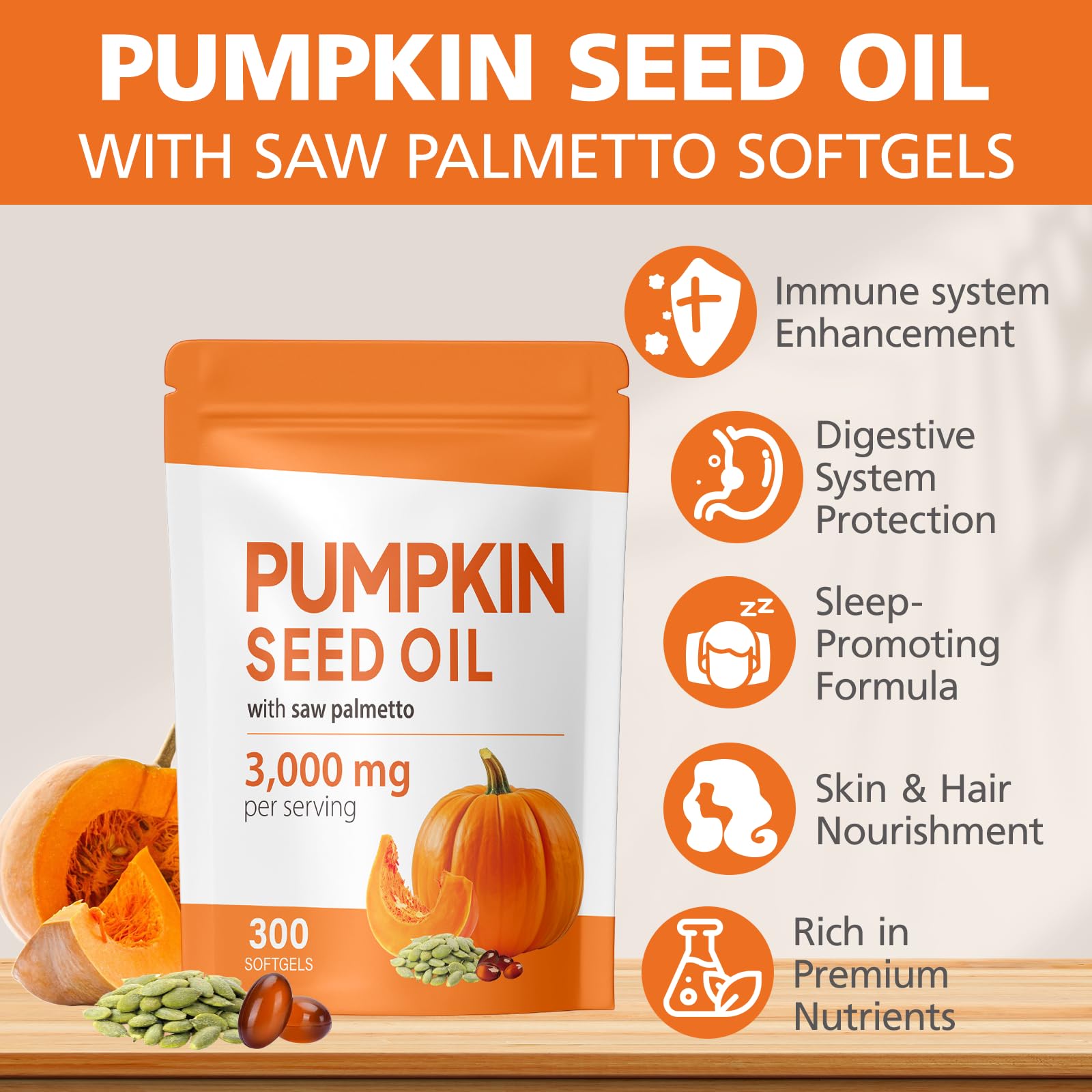 TTGUMMYAMAL cold-pressed pumpkin seed oil close-up highlighting purity