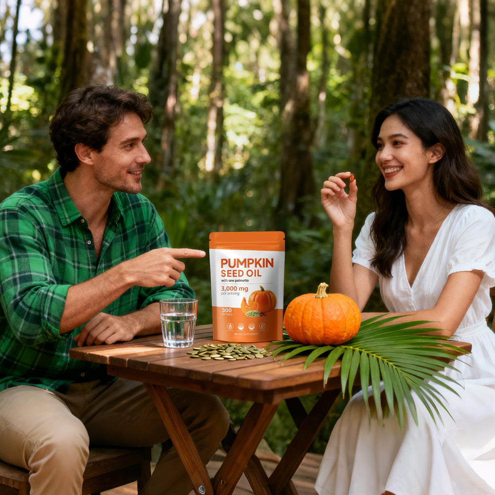 TTGUMMYAMAL Pumpkin Seed Oil Capsules vegan non-GMO badge, highlighting clean ingredients.