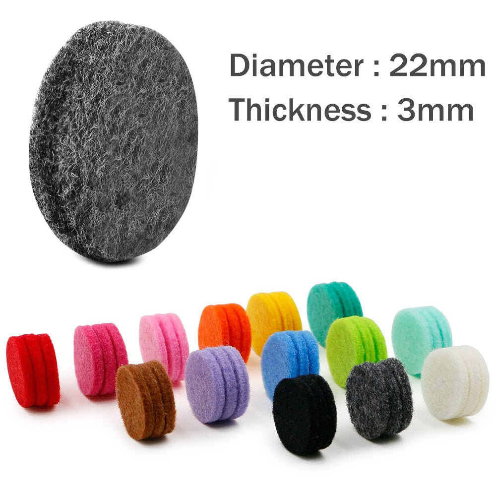 TTSTAR diffuser pads 22mm compatibility, fit many necklace styles for easy aroma customization.