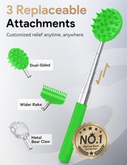 TUKUOS 5 detachable heads back scratcher for customizable scratching