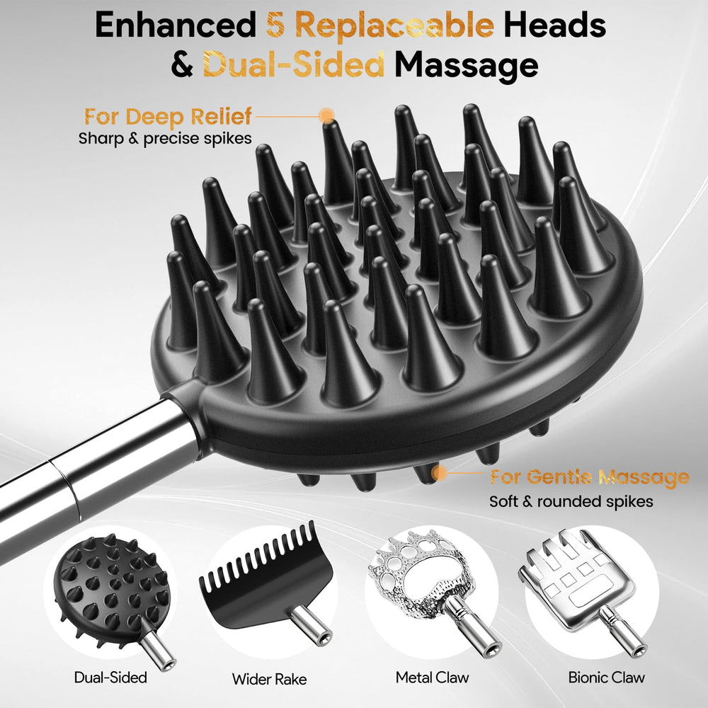TUKUOS back scratcher dual-side spikes head for broad coverage and comfort