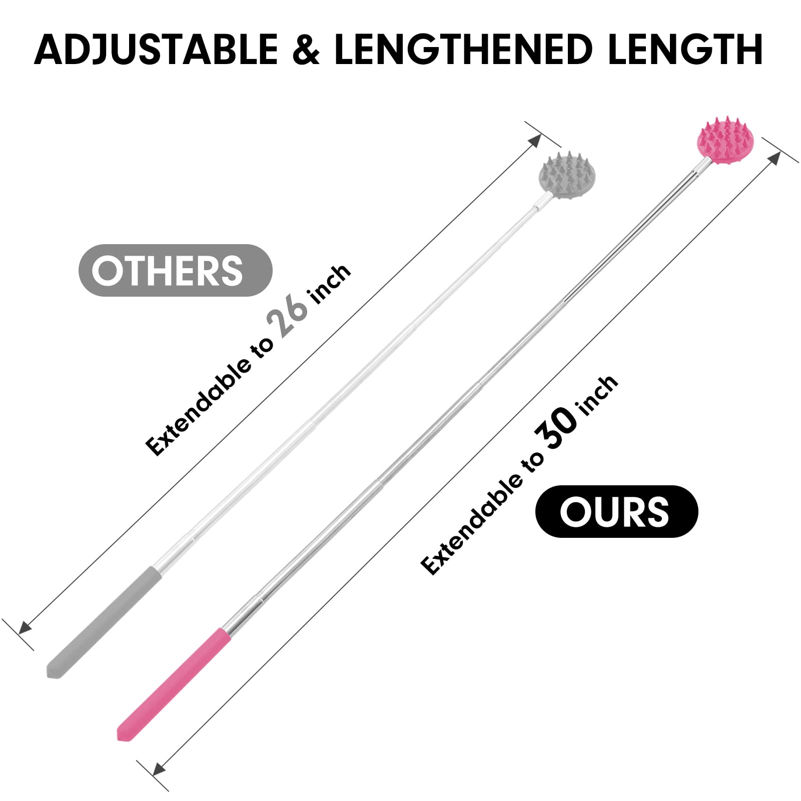 TUKUOS dual-side scratching spikes head offers varied back relief