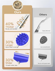 TUKUOS dual-side spikes head delivers varied sensation for thorough back scratching