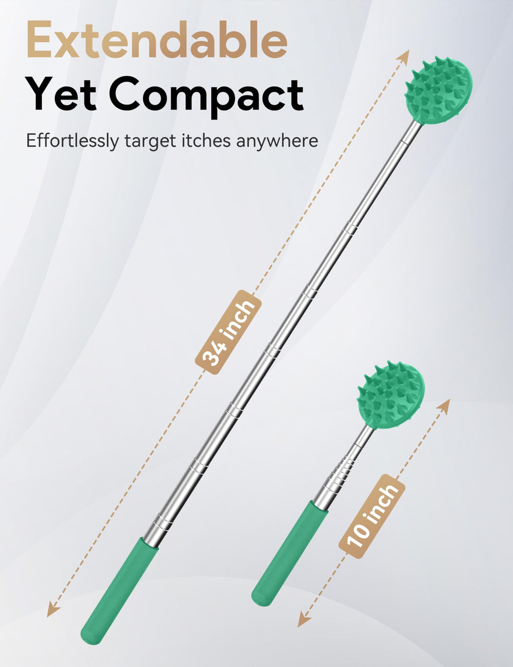 TUKUOS metal rake head provides broad coverage on large surfaces