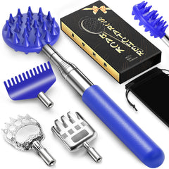 TUKUOS telescoping back scratcher pole for extended reach and smooth extension