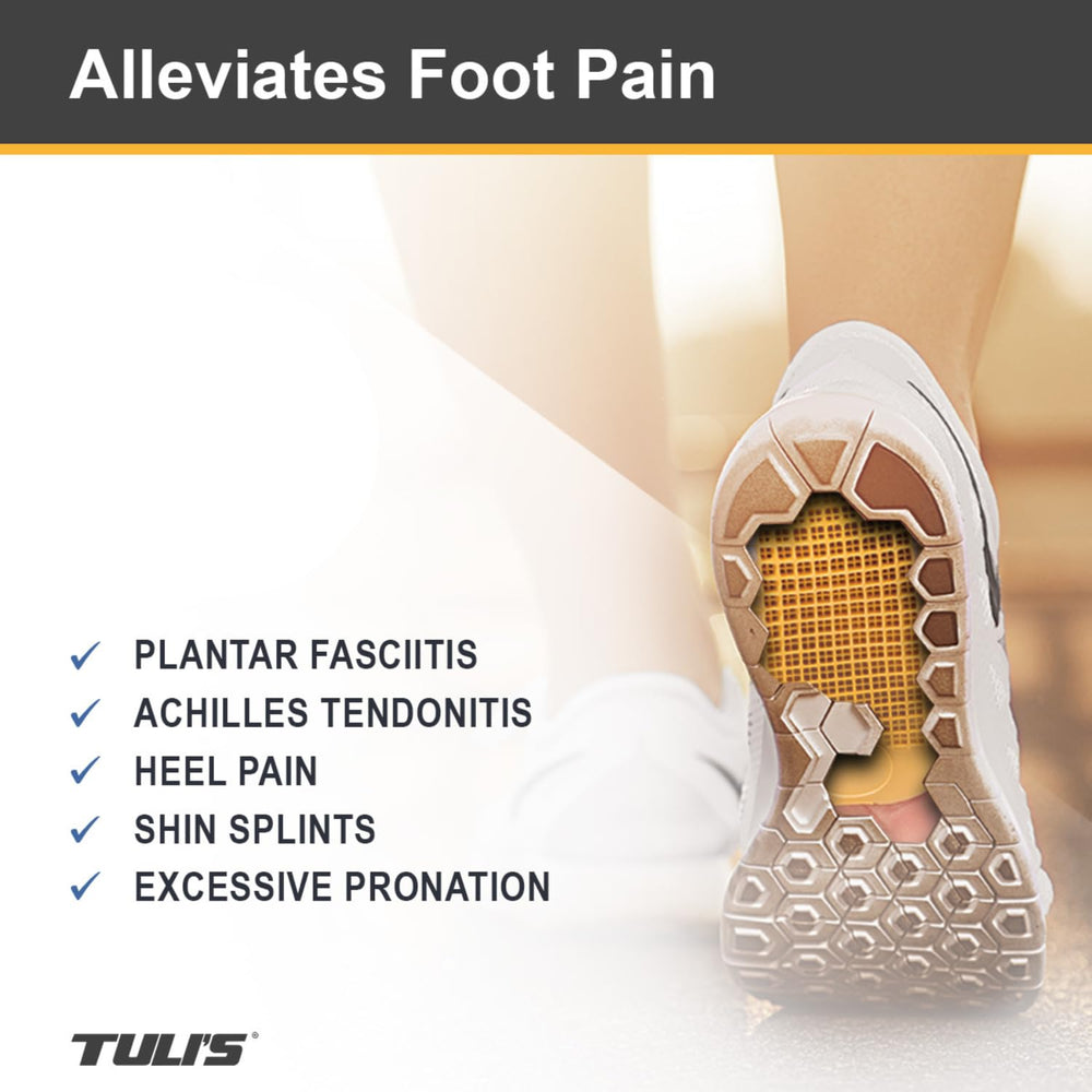 Tuli's Classic Heel Cups yellow color highlighting footbed support
