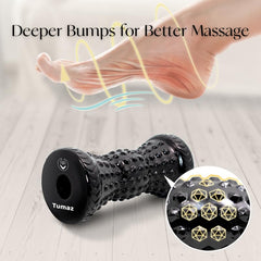 Tumaz foot roller ergonomic design supports comfortable rolling.