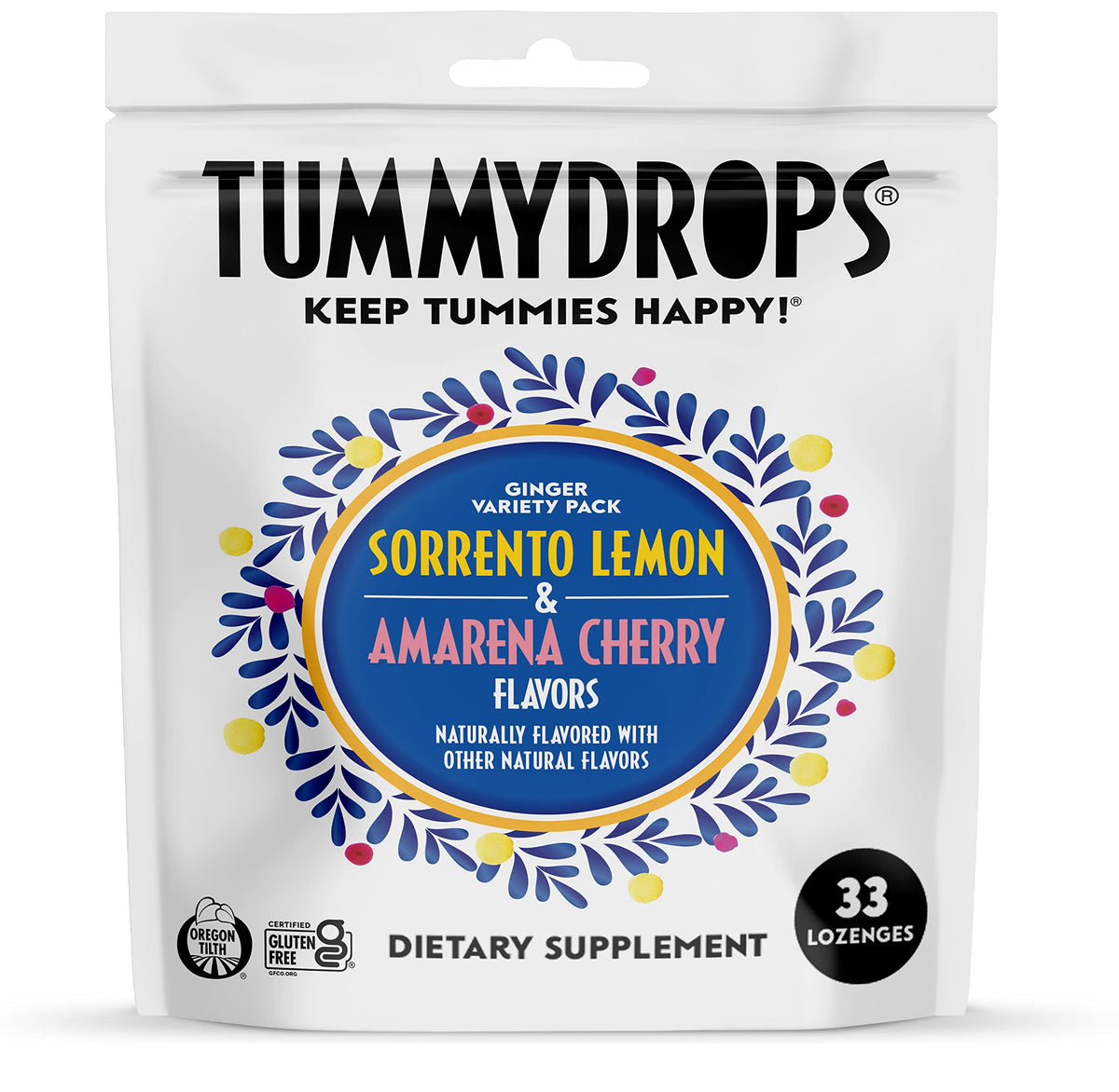 Tummydrops Ginger lozenges in a variety pack for occasional digestive upset comfort