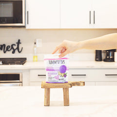 Tummydrops sweet blackberry ginger drops pack shows convenient on-the-go relief