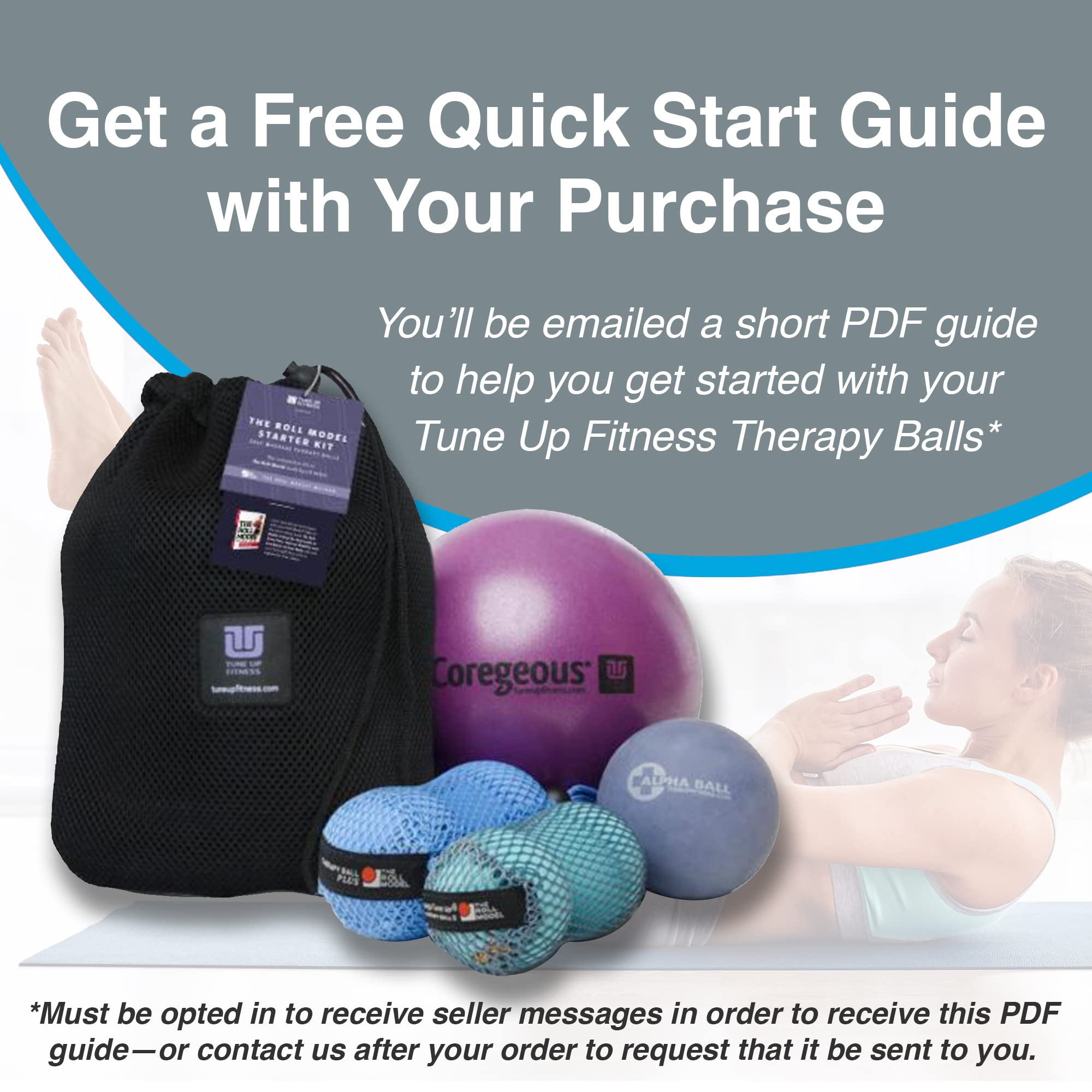 Compact Tune Up Fitness Alpha Twin Set in tote ready for travel.