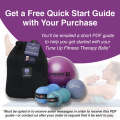 Tune Up Fitness Coregeous Ball used for mobility training and stretching routines.
