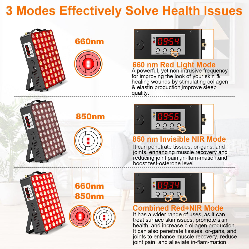 Tuohun red light therapy panel used on the face to boost vitality.