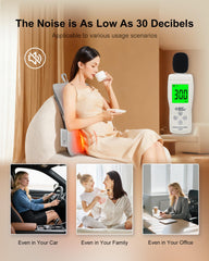 TUOSEDA cordless back massager in use for home or travel relief.
