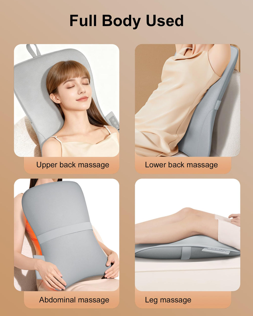 TUOSEDA office setup showing massager on chair during a work break.