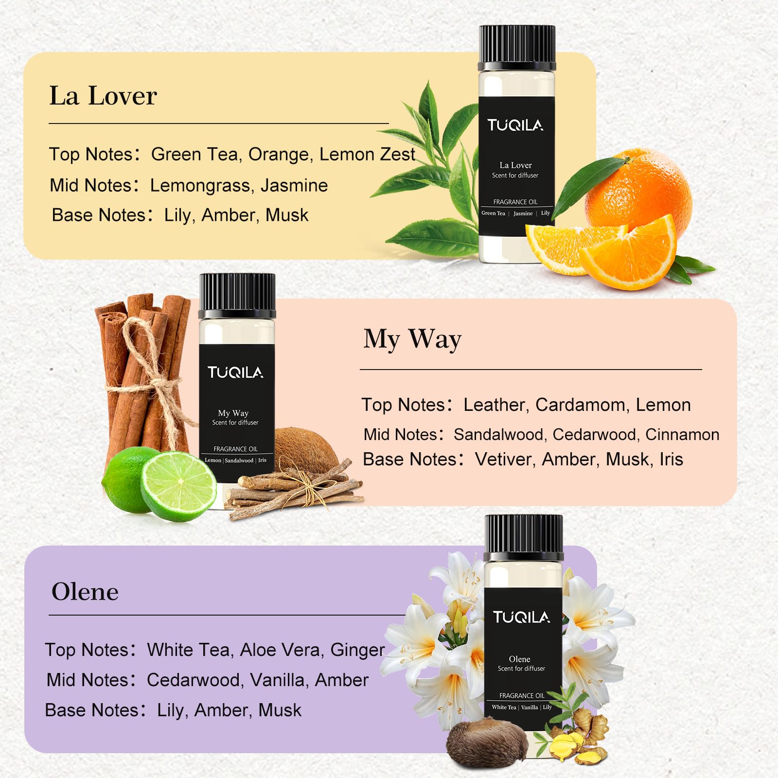 Tuqila waterless diffuser uses cold air for consistent scent delivery.