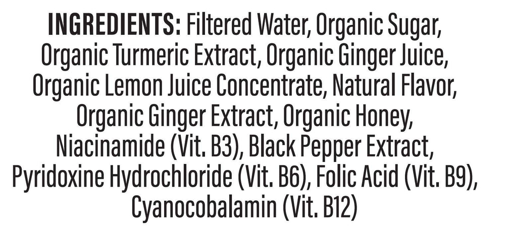 Turmeric Time lemon-honey liquid shows citrus flavor for refreshing taste.