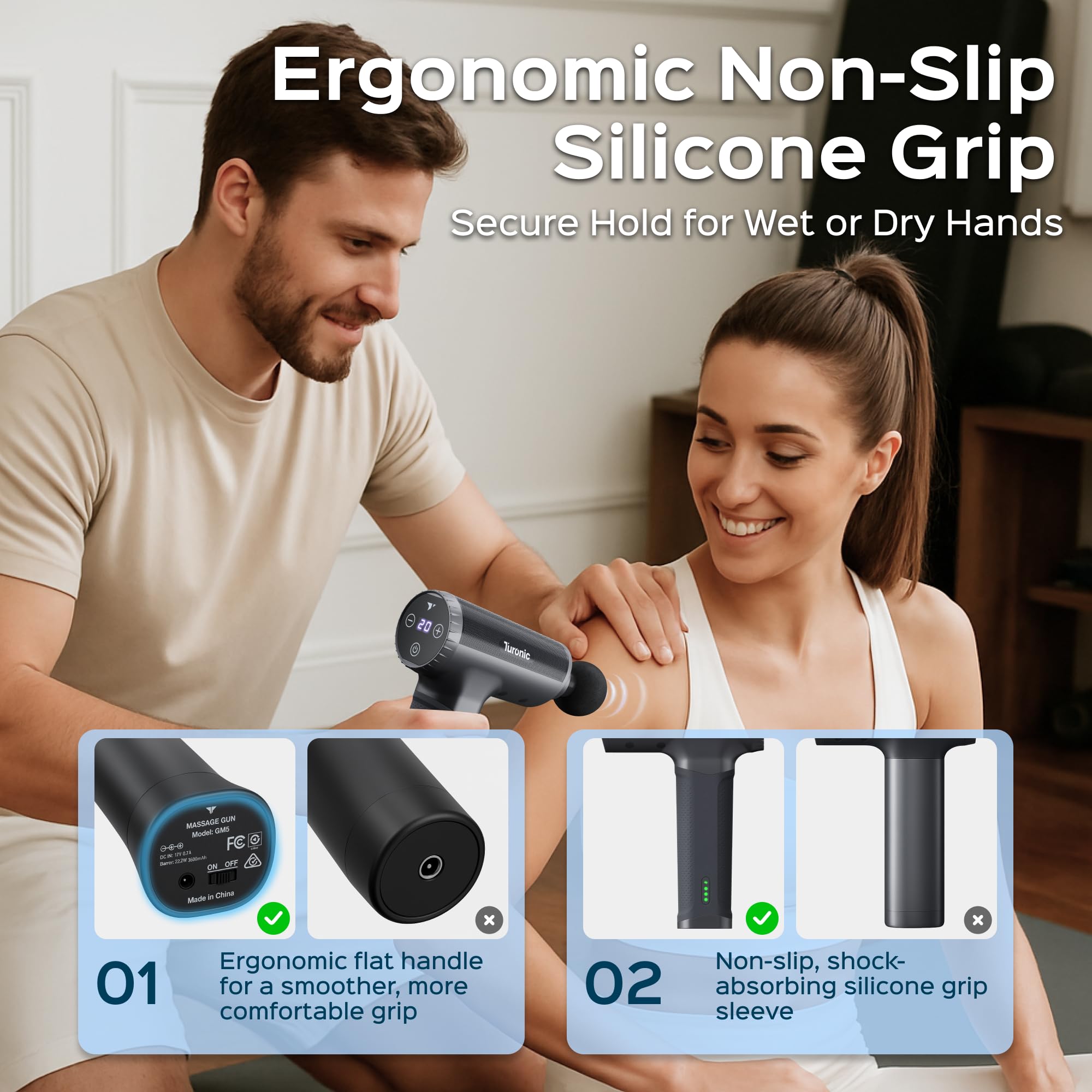 Turonic GM5 portable for on-the-go muscle relief.