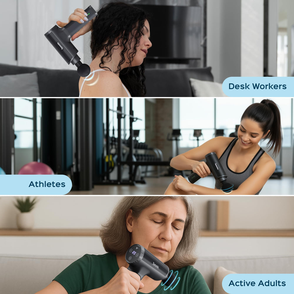 Turonic GM5 operates quietly for use at home or gym.