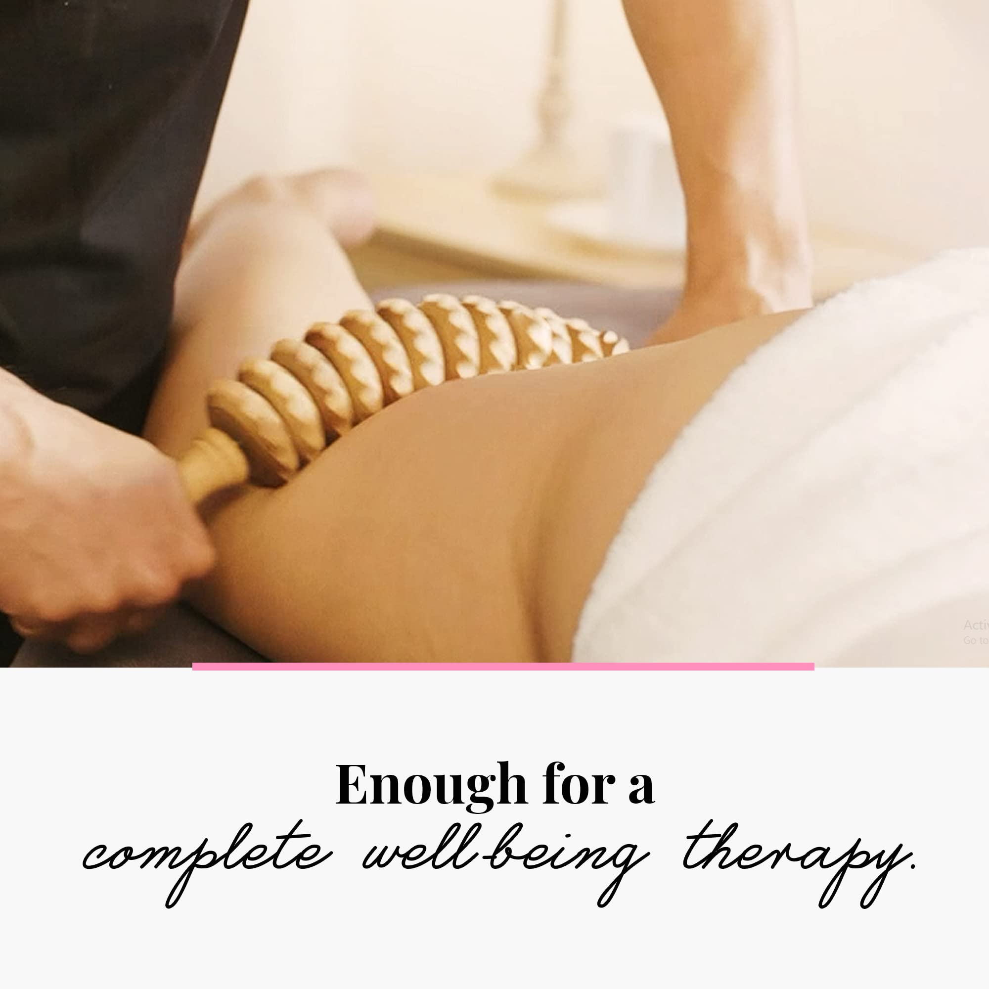 Tuuli curved-design massage roller; ergonomic grip for even strokes.